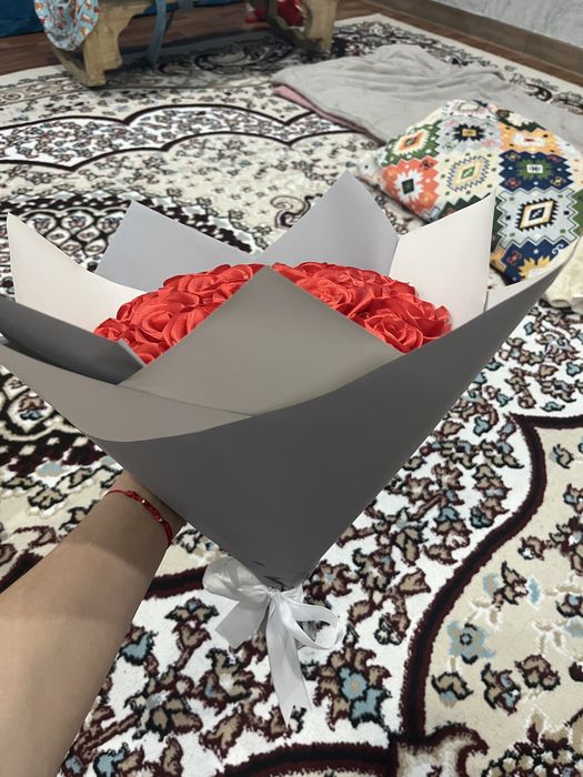 Букет из атласных лент