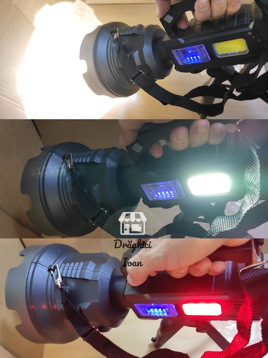 Lanterna PROIECTOR MARE TD999 cu actiune la distante f mari si led COB