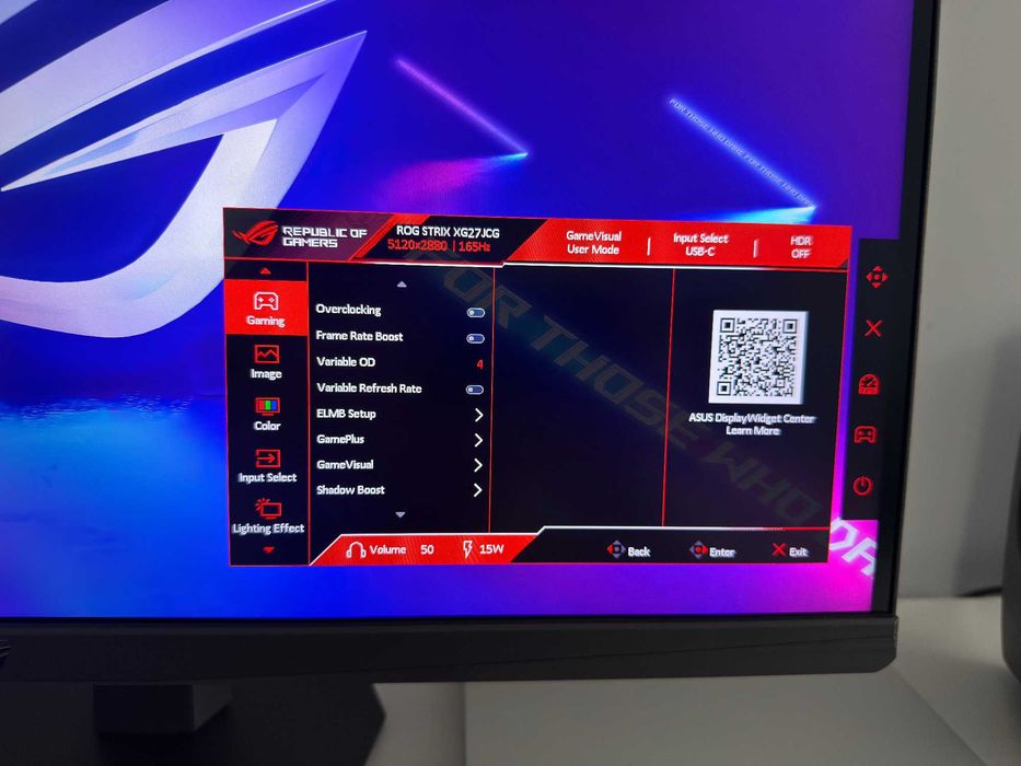 Asus ROG Strix Monitor 5K XG27JCG Dual Mode (5K 165Hz / QHD 330Hz) - На 2 месеца!
