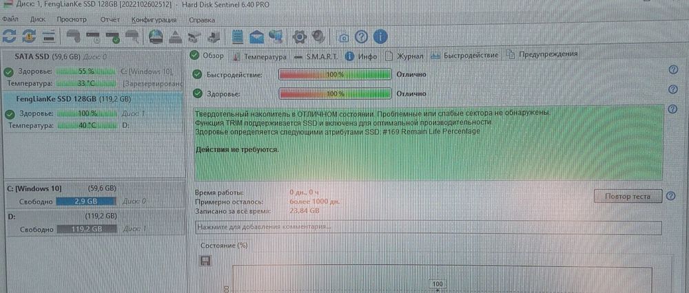 Продам SSD 128 gb.