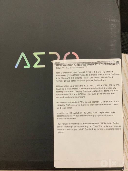 Игровой ноутбук AERO 17 KC