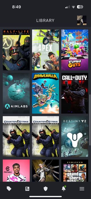 аккаунт steamс играми