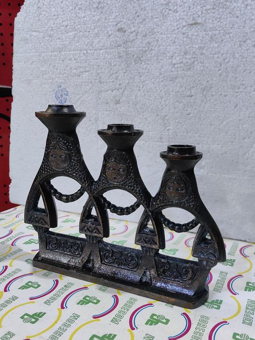 Винтидж свещник матрьошки