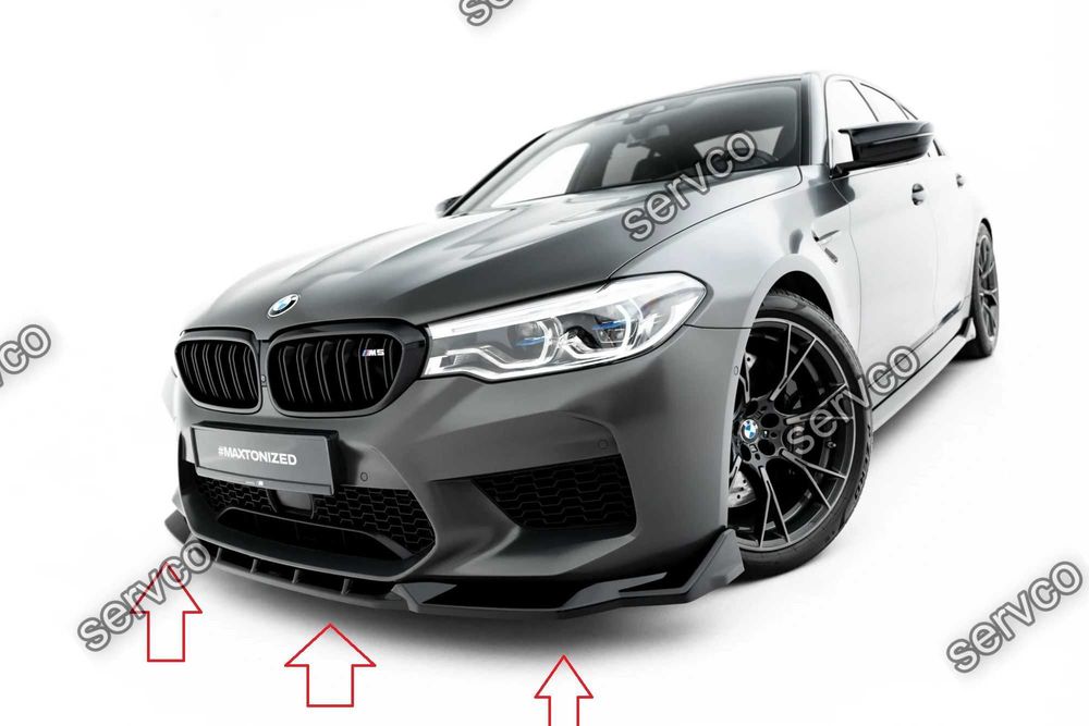 Prelungire splitter bara fata compatibil cu Bmw M5 F90 2017-2020 v7 - Maxton Design