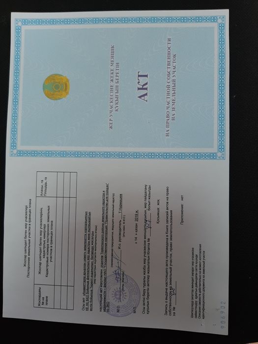 Жер учаскесі сатылады. 6 соток