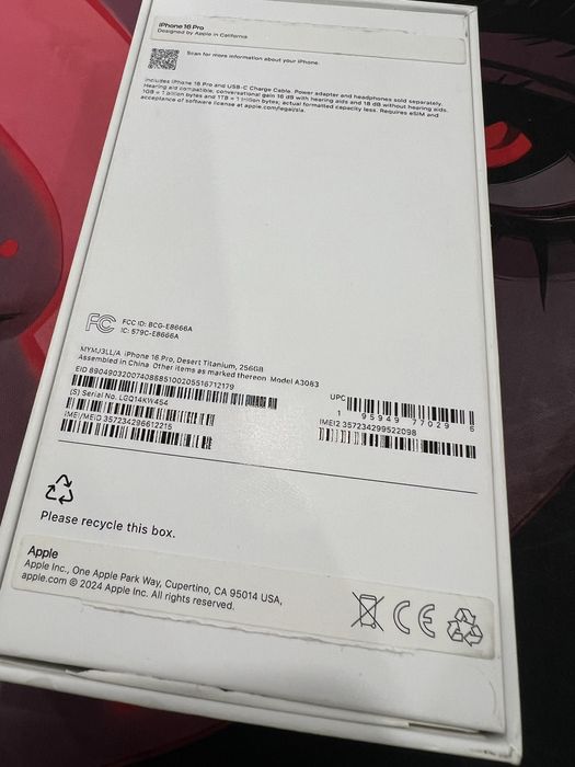 iPhone 16 Pro 90% / 256GB / Desert Titanium