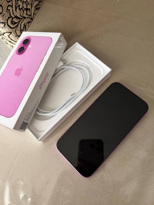 Айфон 16 пинк 100% емкость