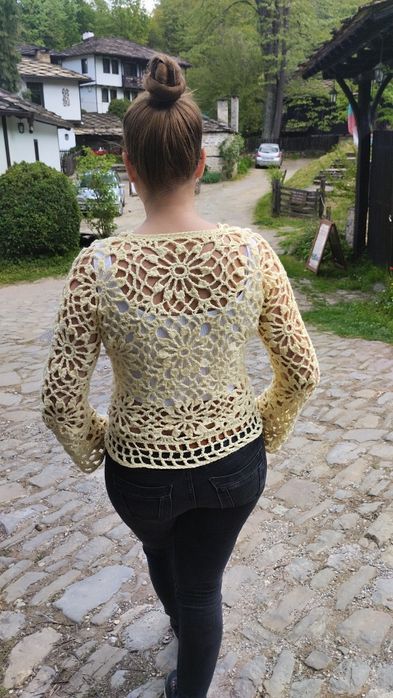 Ръчно плетена блуза