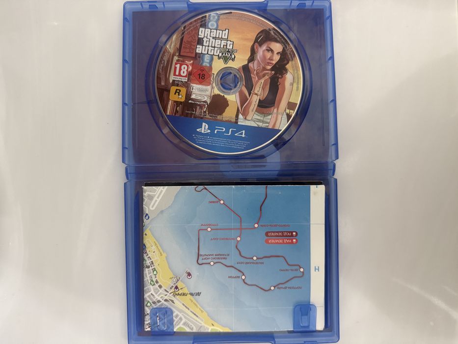 GTA 5 (Grand Theft Auto V) для PS4 — оригинальный диск