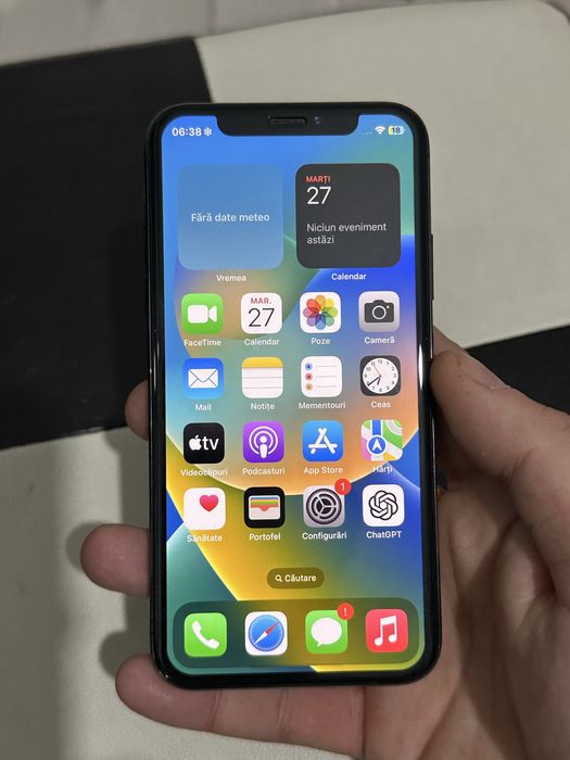 Iphone x 256 in perfecta stare baterie 85%