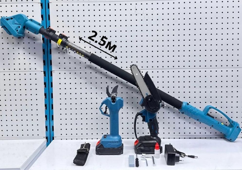 Сучкорез +пила +секатор + фонарь на батарейках инструмент