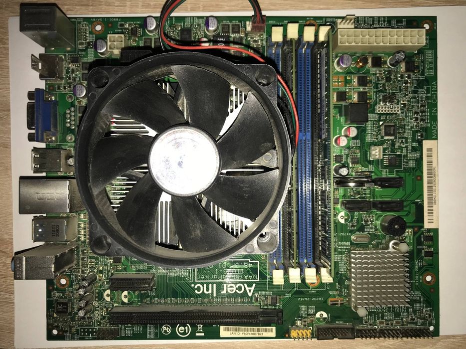 Комплект материнская плата + видеокарта + блок питания