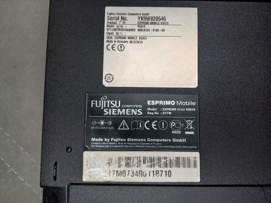 Ноутбук ND fujitsu