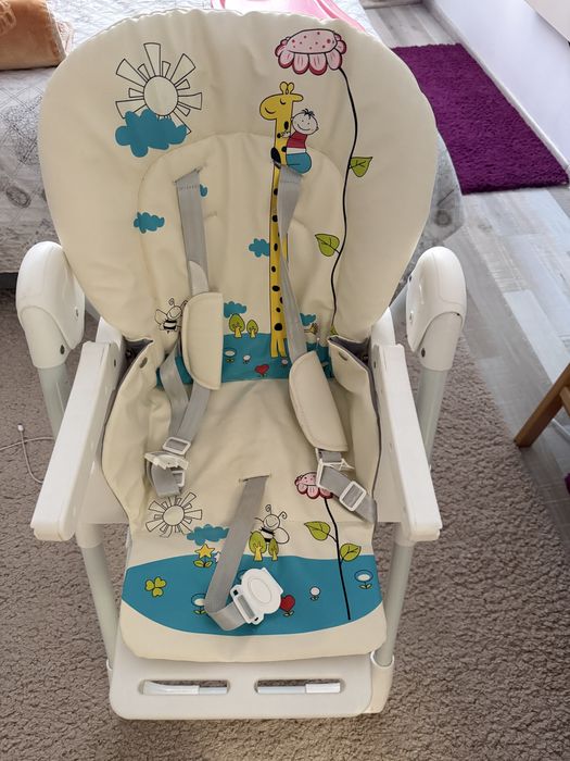 Scaun de masa Wunderkid Play, Alb/Roz