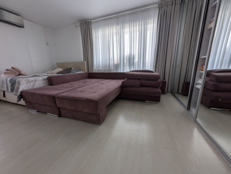 Canapea  colțar extensibilă TANDEM, 290 x 215 cm cu ladă de depozitare
