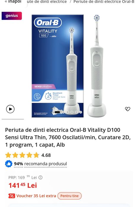 Periuta electrica Braun