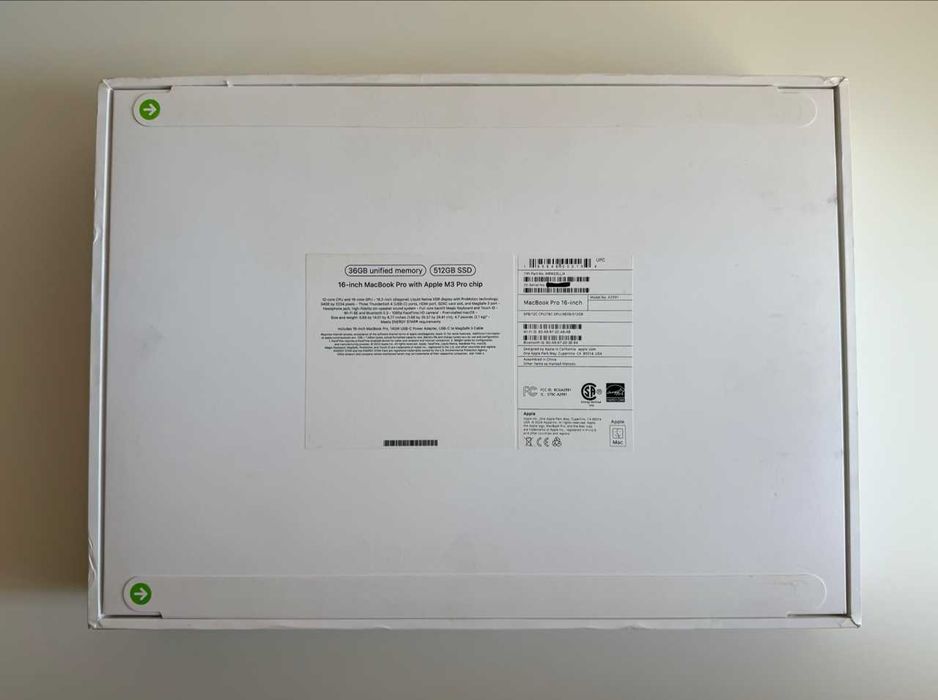 MacBook Pro 16” M3 Pro 36GB / 512GB / 99% Battery / Like New