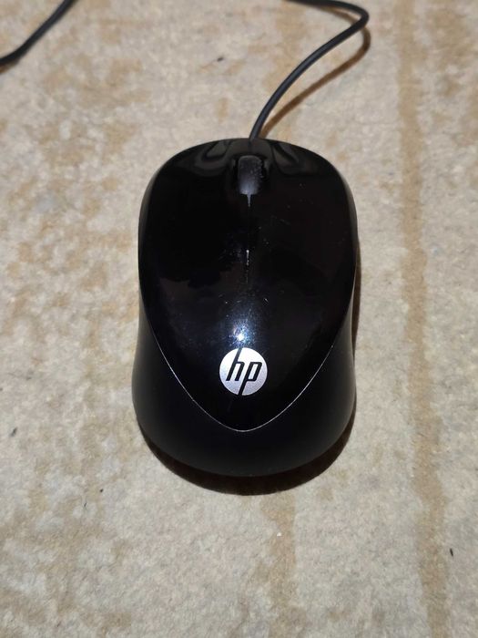 Mouse cu fir HP 1000, USB, ambidextru, 1200 DPI, 3 butoane