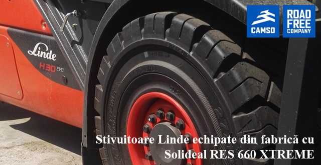 Anvelope industriale pentru stivuitoare SOLIDEAL de la MICHELIN