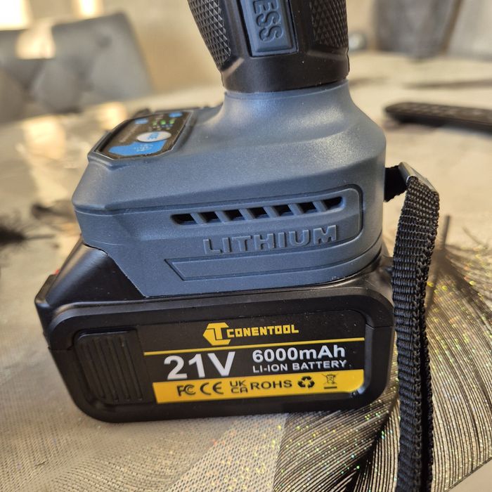 CONENTOOL 21V Безжичен ударен гайковерт. винтоверт/бормашина, 620N