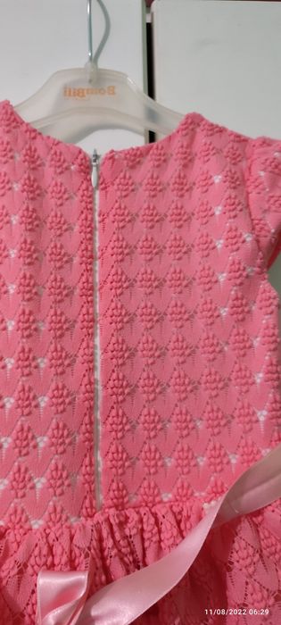 Детска розова рокля