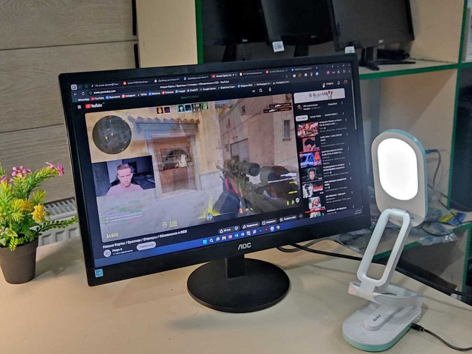 Монитор AOC 22" | VGA + HDMI | Отличное состояние