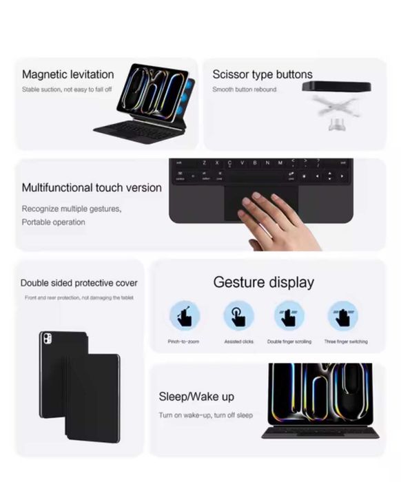 Magic Kayboard pentru Ipad 11 M5 Ali Express