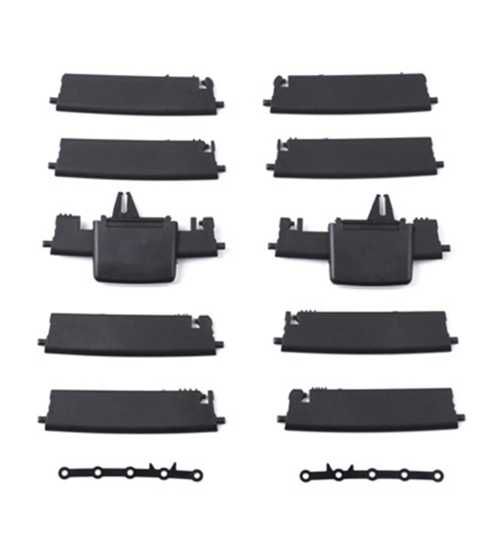 Заден въздуховод ЧЕРНО Mercedes-Benz W166 ML GL GLS GLE щипки климатик