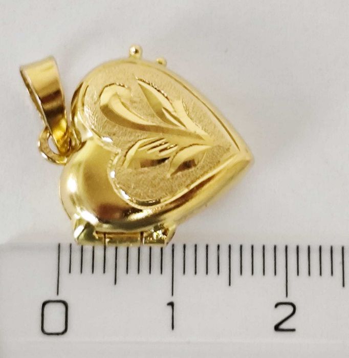 Medalion - Inima aur 22K , 4.52 gr. Vanzare in locatie (AG35 B 34584) Garantie 2ani!