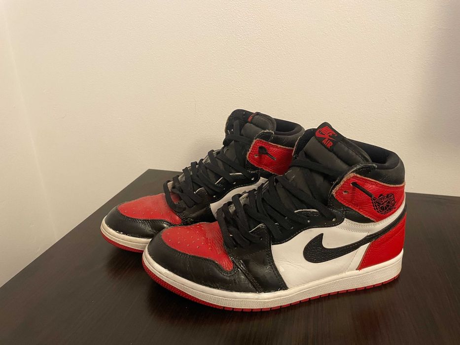 Air Jordan 1 Retro High "Bred Toe" , marimea 44
