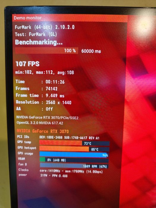 Перфектна Nvidia RTX 3070 8 GB