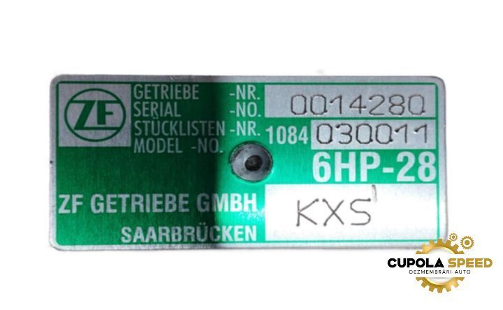 Cutie de viteze automata 3.0TDI CCWA Quattro KXS Audi A4 B8/8K [2007