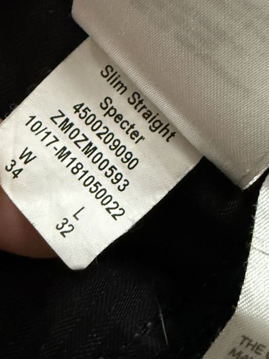 Blugi CALVIN KLEIN Slim Gri Barbati | Marime 34 x 32 (Talie 88 cm)