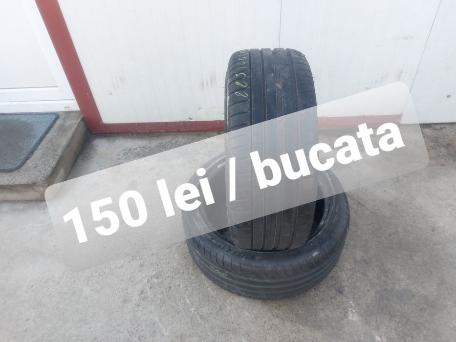 150 lei bucata! Doua anvelope de vara 225 40 r18 Michelin 2020! 7 mm