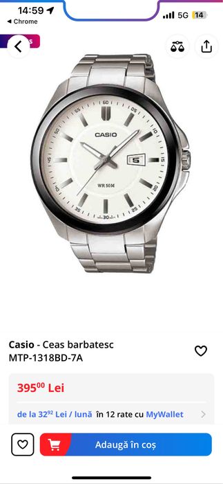 Vand Casio - Ceas barbatesc MTP-1318BD-7A