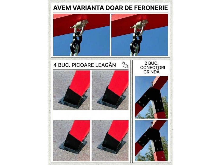 Leagan gradina copii din lemn,set balansoar cu cuib si leagane