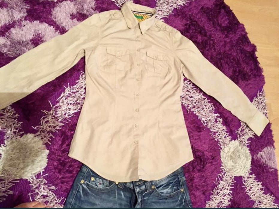 Camasa Tommy Hilfinger+ blugi Zara+ rochie rosie , marimea XS