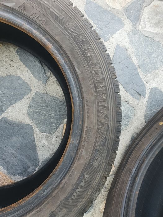 2бр  зимни гуми Фалкен бусови 195-60-16С/2018г/8.5мм грайфер/