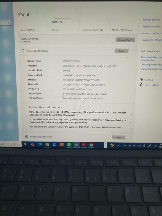 Tableta surface pro