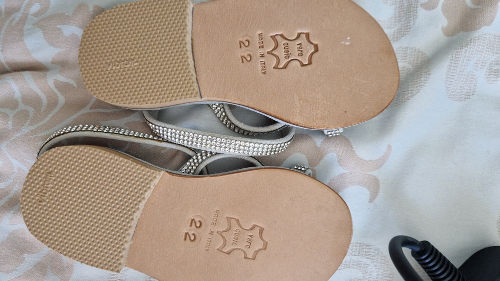 Ръчно правени детски сандали 22 номер