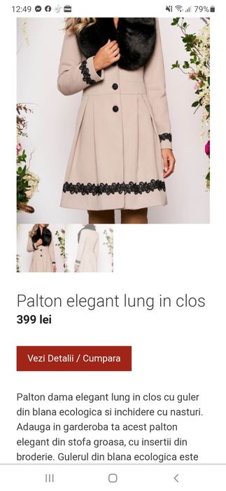 Vand palton dama