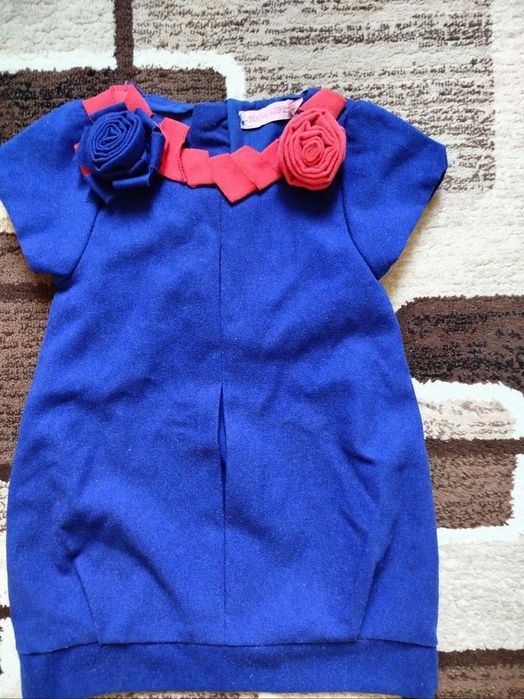 Платье на девочку 100% шерсть