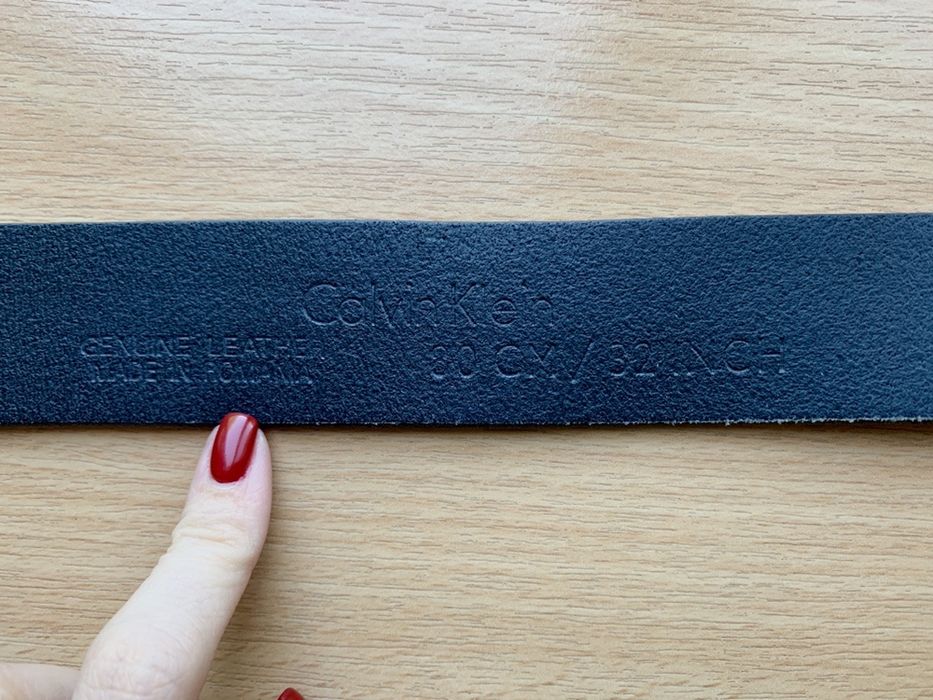 Calvin Klein / Калвин Клайн оригинален колан от естествена кожа велур