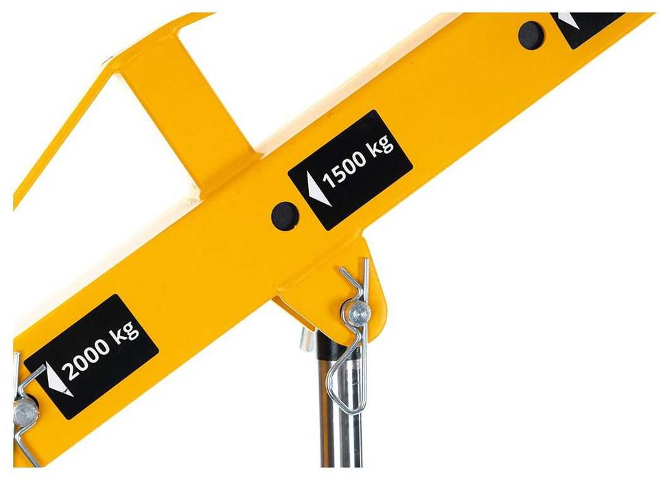 Хидравличен, сгъваем кран за двигатели тип жираф 2 тона JCB