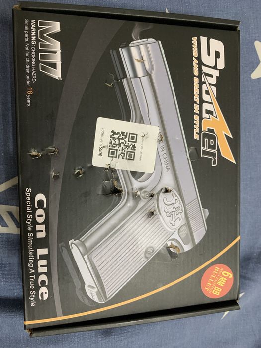 Продам пистолет m17 airsoft 6mm почти новый недорого