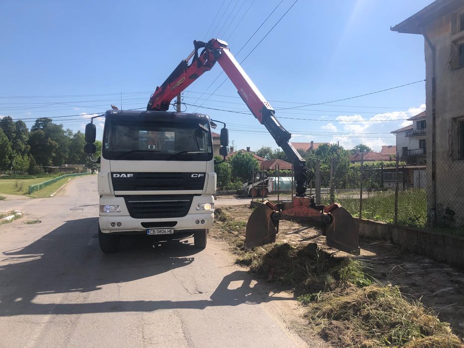 Услуги Камион-Самосвал с кран и щипка София