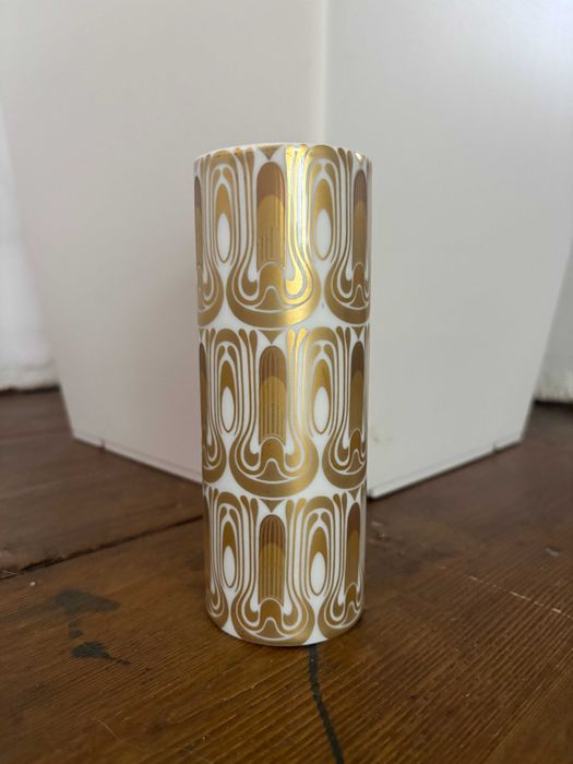superba Vază Rosenthal Studio-Line – Bjørn Wiinblad – placată cu aur 24K – anii '70 – rară