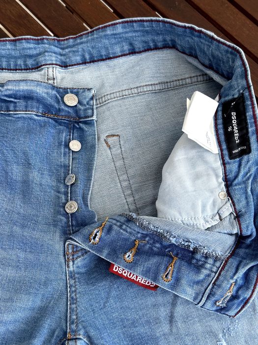 Мъжки дънки DSQUARED2 (Slim Fit / Made in Italy) - размер 56 (XL), Отлично състояние / ОРИГИНАЛ