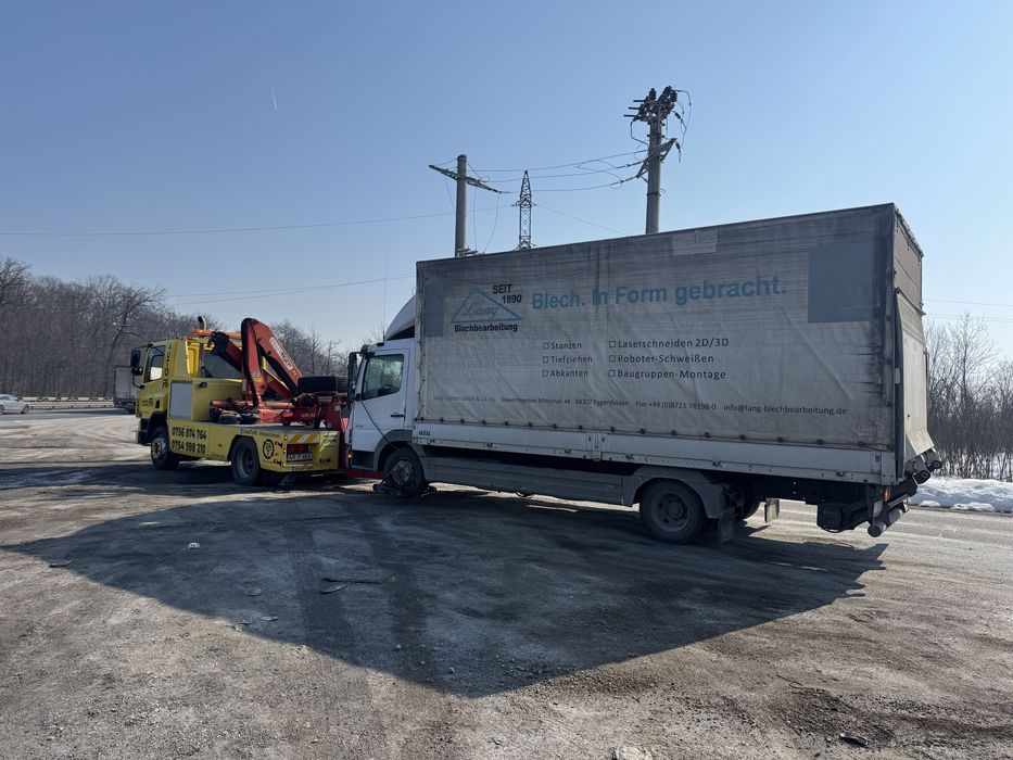 Tractari Auto Camioane Dube Servicii Macara Platforma Auto Non Stop