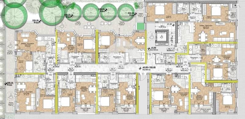 Продава се Двустаен апартамент в София, Люлин 8 - 54 кв.м за 1184 €/кв.м - Снимка #1